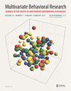 MULTIVARIATE BEHAVIORAL RESEARCH雜志封面